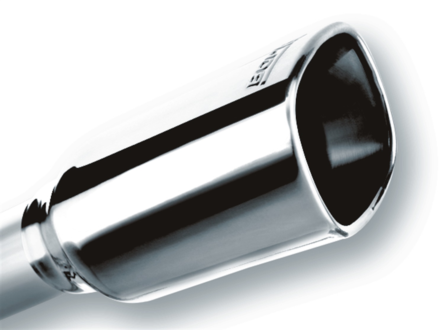 Universal Exhaust Tip T-304 Stainless Steel 2.25" Inlet, 3.28" x 3.5" Single Squ