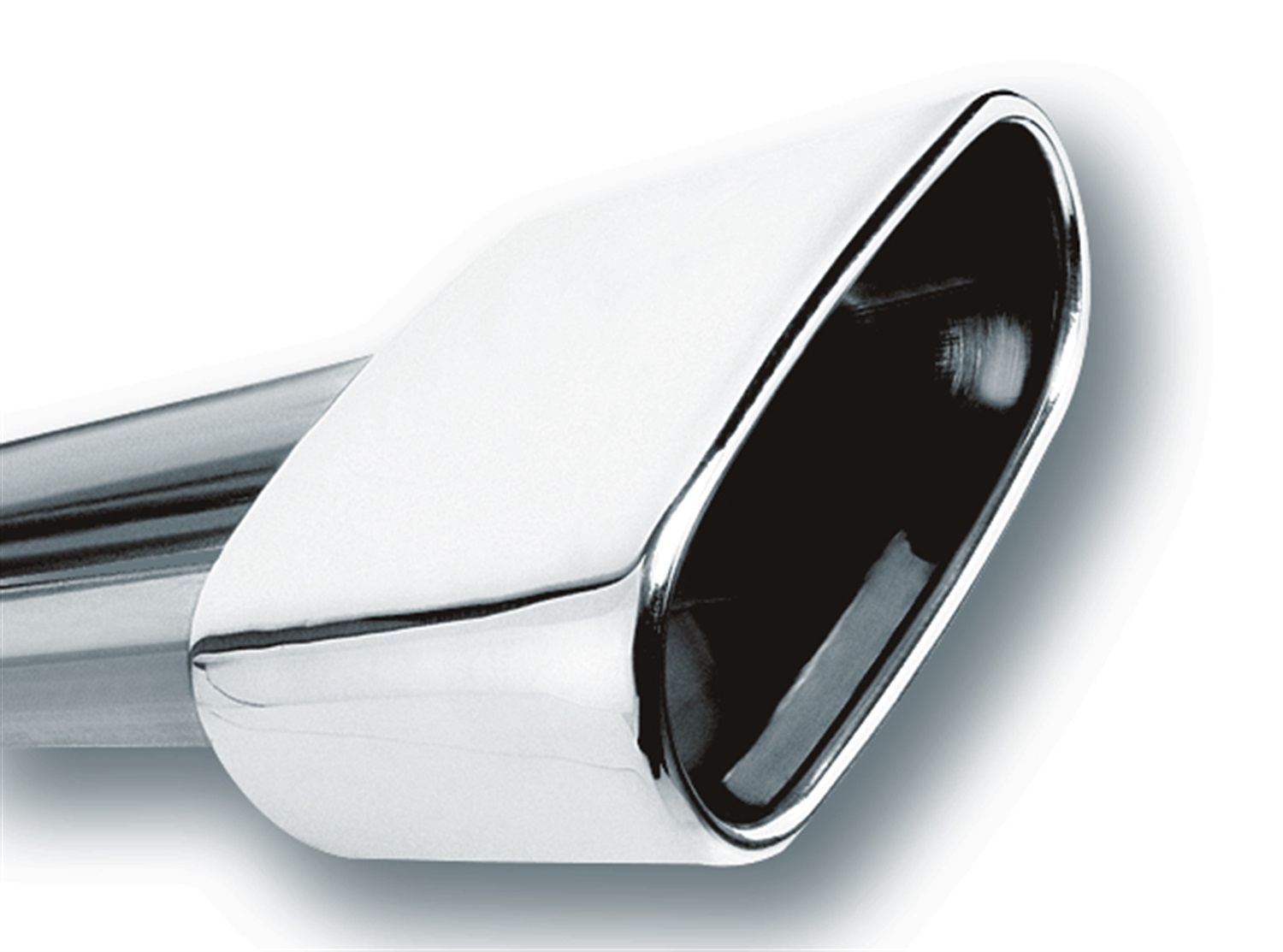 Universal Exhaust Tip T-304 Stainless Steel 2.5" Inlet, 6.69" x 3" Single Rectan