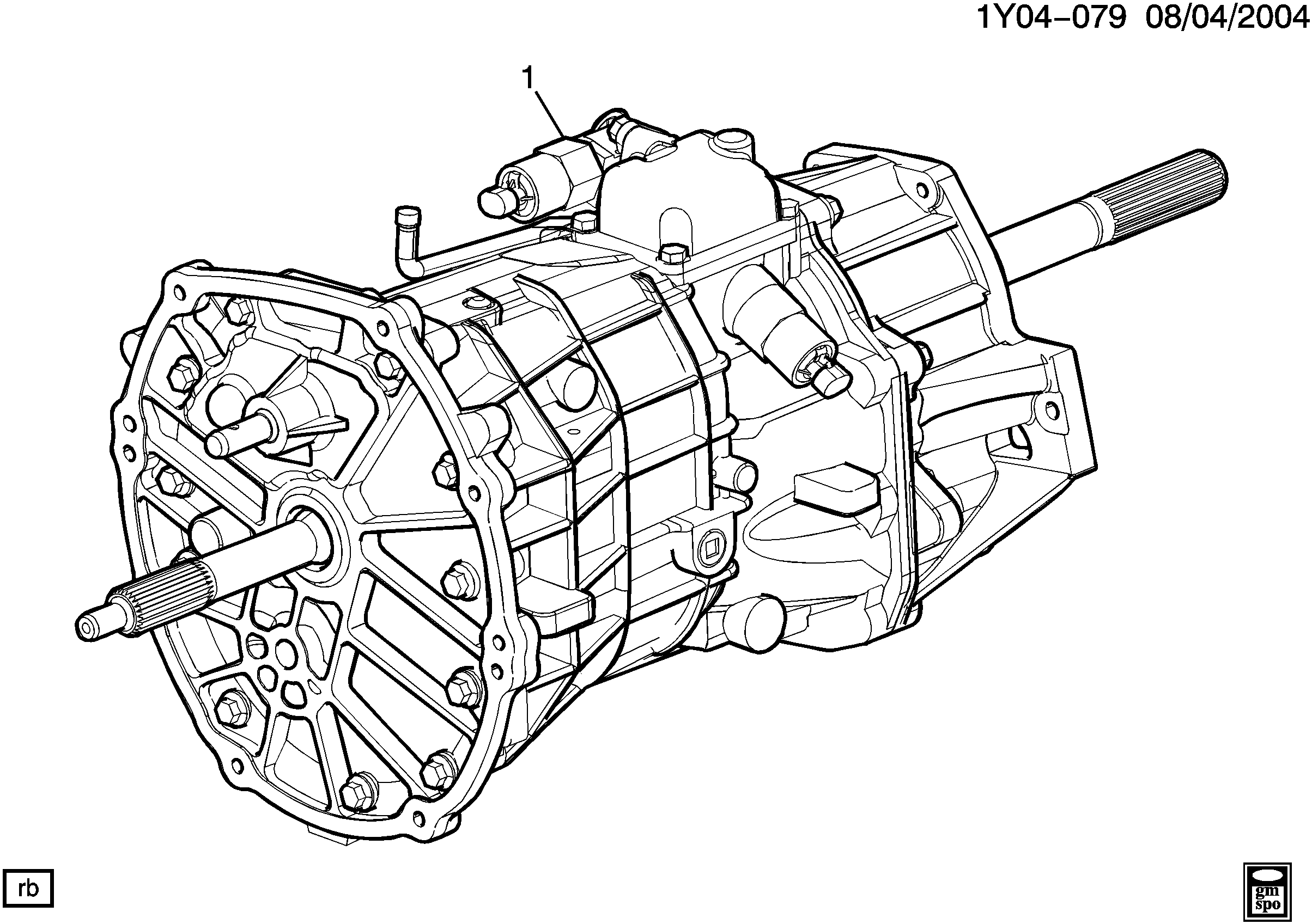 C6 Corvette 2005 6.0l. Without HD Trans Cooling, Without 4th gear skip shift, GM OEM