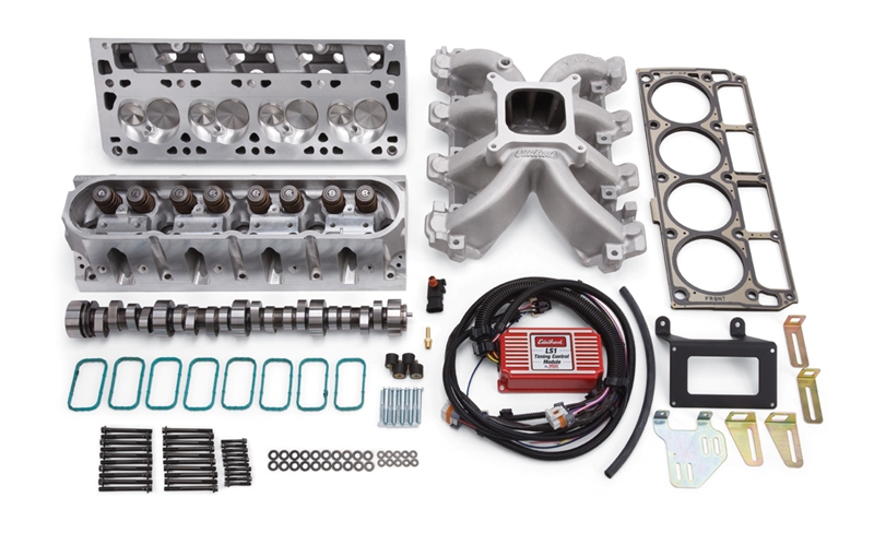 Edelbrock Power Package Top End Kit, Victor Jr. Series, Chevrolet, 1997-2004, 5.7L LS1, without Timing Control Module, Part# 208