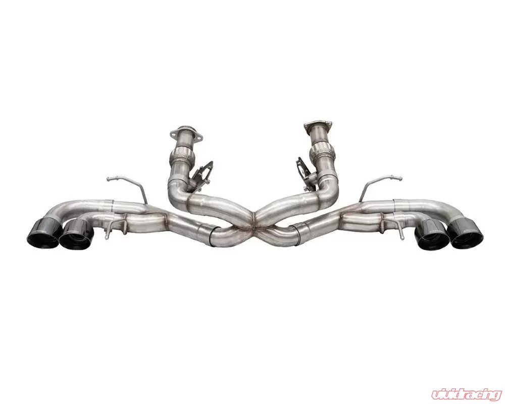 Corsa Track Series 3.0" Catback Exhaust w/ Twin 4.5" Black Pro-Series Tips Chevrolet Corvette C8 6.2L V8 2020-2021