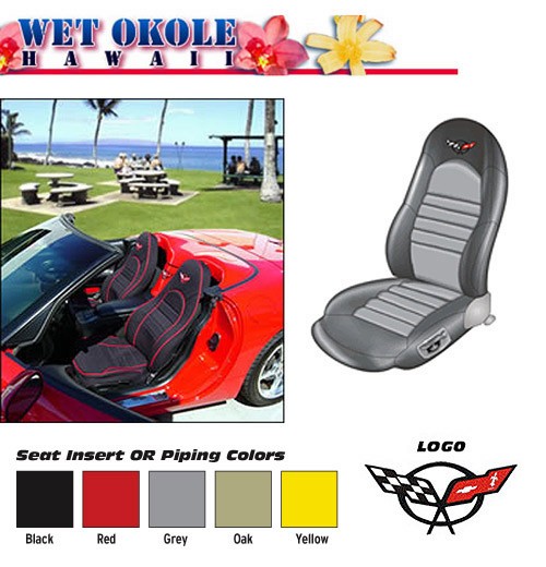 97-04 Neoprene Corvette Seat Covers (Single Electric Seats)