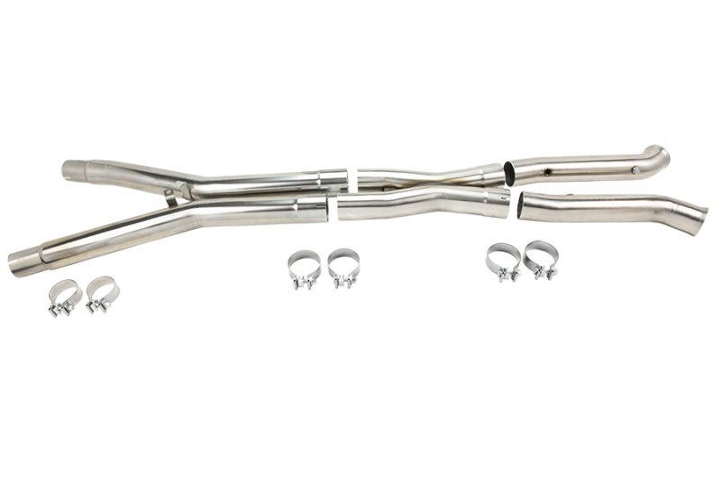 3" SS Non-Catted X-Pipe. 2005-2008 C6 Corvette 6.0L/6.2L. Connects to OEM