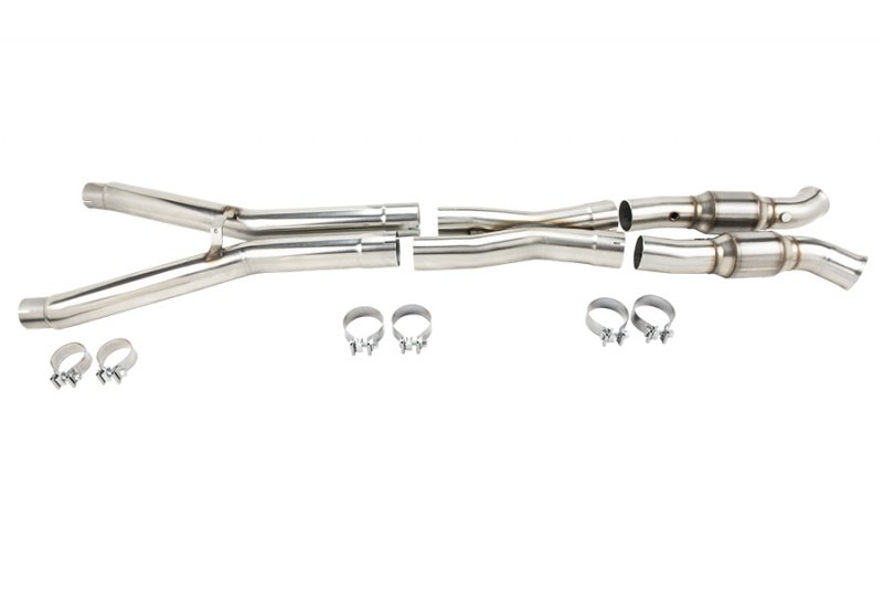 3" SS Catted X-Pipe. 2009-2013 C6 Corvette 6.2L. Connects to OEM