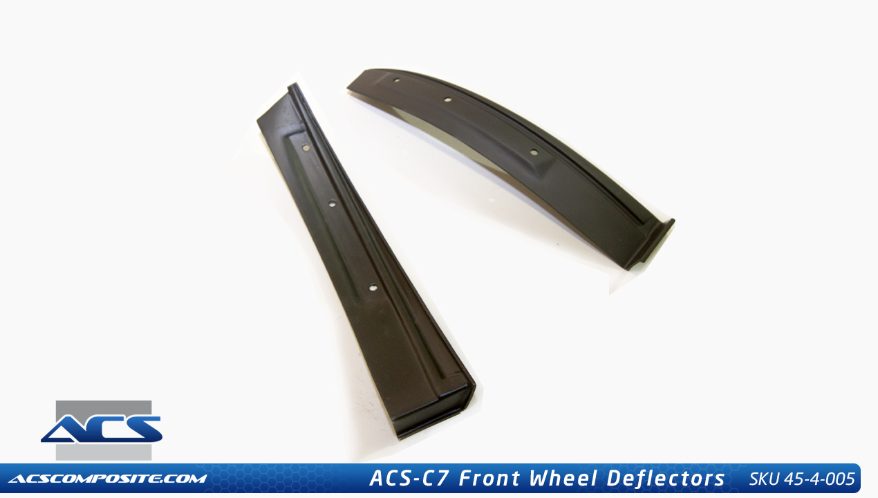 2014+ C7 Corvette Stingray ACS Front Wheel Deflectors w/ACS Splitter