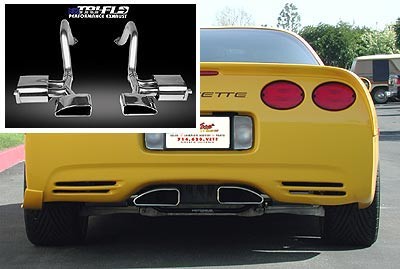 C5 Corvette '97-'04 Tri-Flo Muffler System (Route 66 - Speedway Tips)