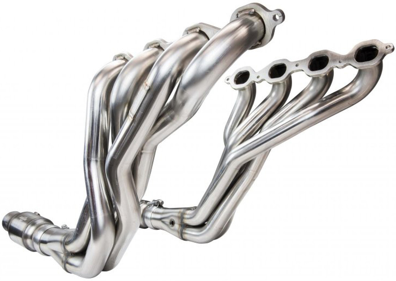 16-22+ Camaro SS/ZL1 1-7/8th" Long Tube Headers W/ Green Catted Connection Pipes