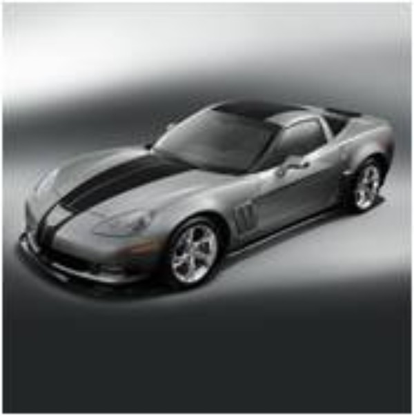 C6 Corvette Full Length Racing Stripes, Stripe Package - Black Meta