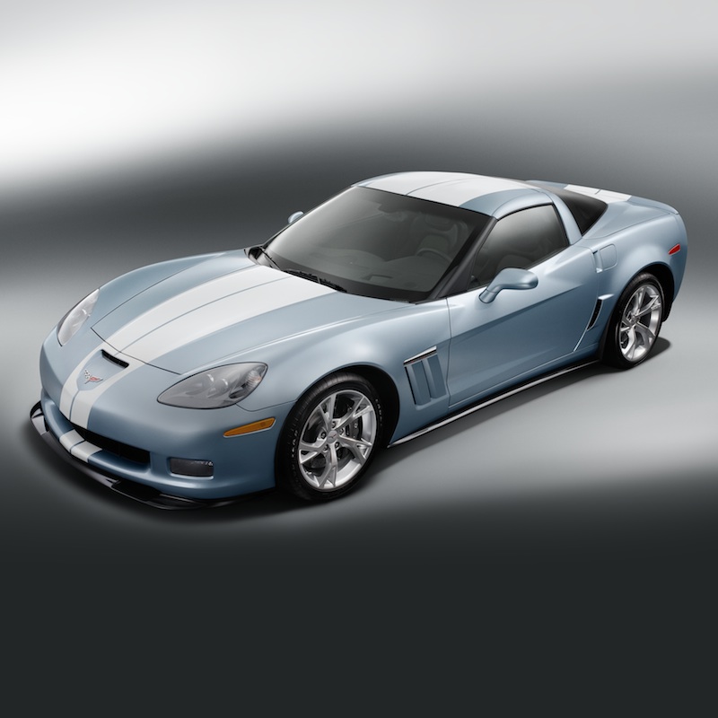 C6 Corvette 427 Convertible Full Length Racing Stripes, Stripe Package, Pearl