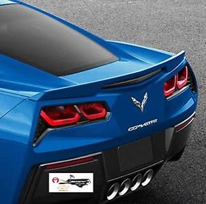 2014+ Corvette Stingray GM OEM Blade Spoiler Kit, Z51 Style, Painted Laguna Blue