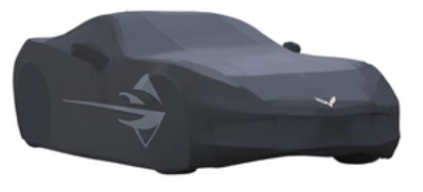 2014+ C7 Corvette Car Cover Outdoor All Weather, w/Stingray Logo, Black