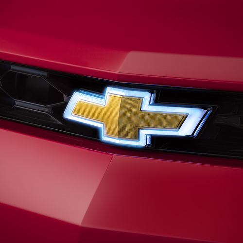 16-22+ Camaro Gold Illuminated Emblem Glowtie Kit, GM