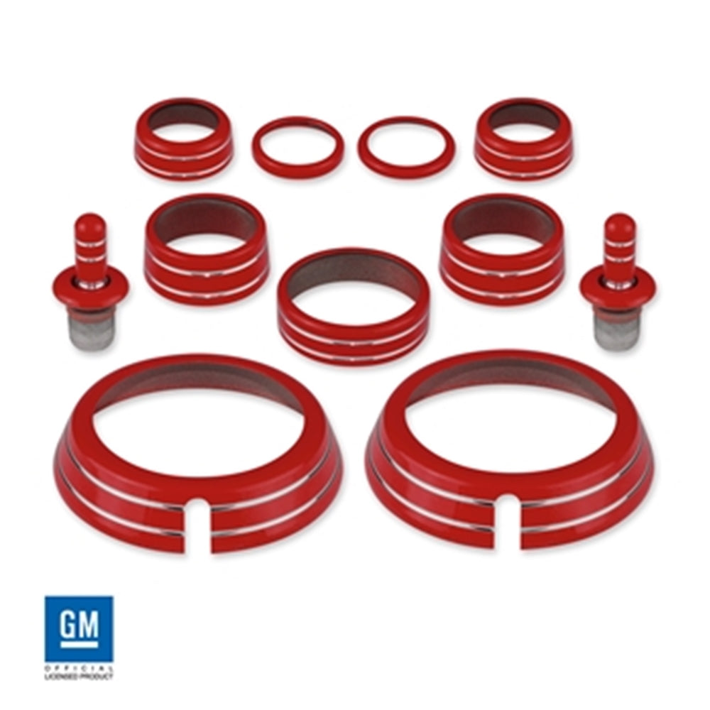 2010-2015 5th Gen Camaro Color Match Interior Knob Kit - Billet