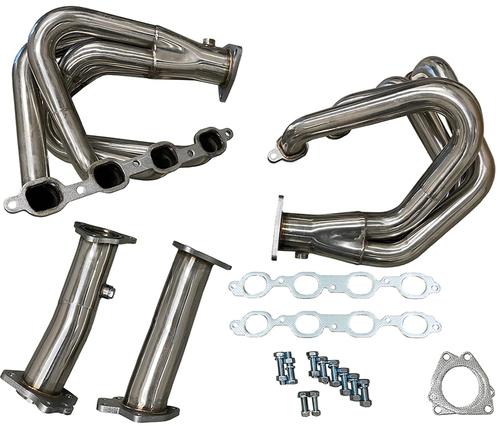 20-22+ C8 Corvette 1-7/8th" Headers, Speed Engineering - with CAT Delete Pipes