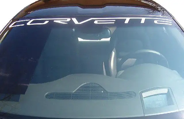 Corvette C6 Windshield Banner Decal, 2005-2013, Various Colors