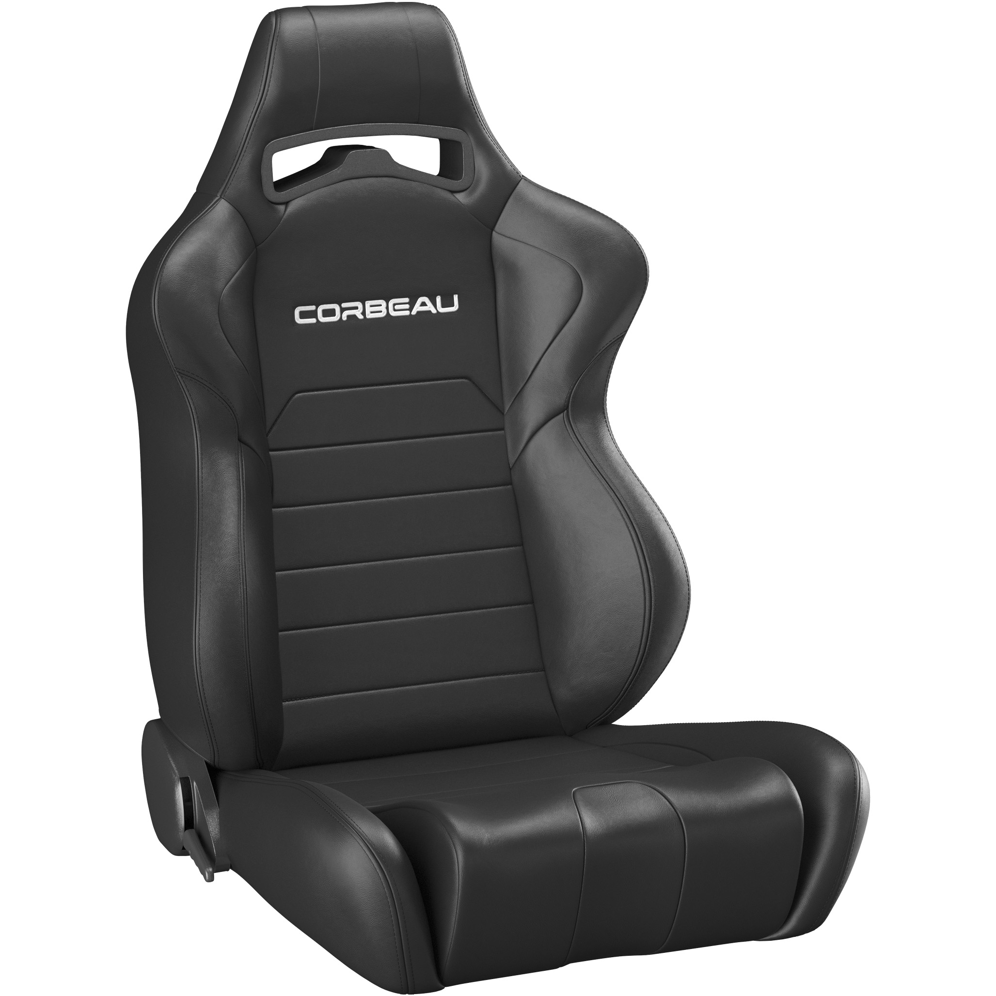 Corbeau LG1 Racing Seat, LG1 Black Vinyl , 25502PR