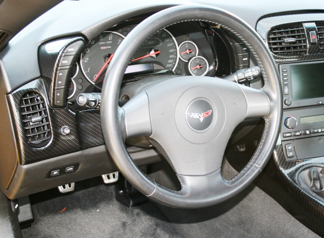 C6 Corvette C6 Custom Gauge Cluster Bezel GM 08- 09 Carbon Pattern