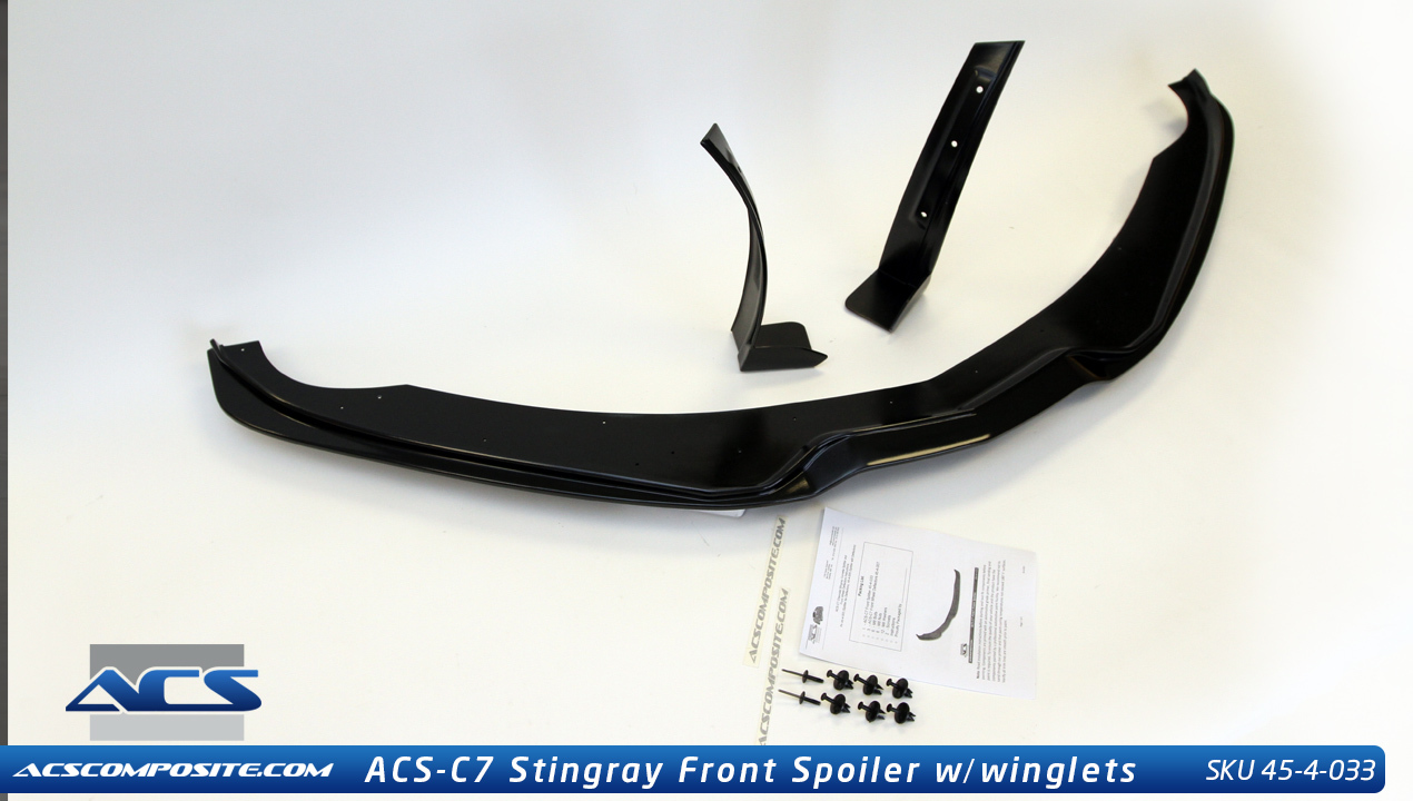 C7 Corvette Stingray Base Front Lip Spoiler by ACS, Daily Driver Version