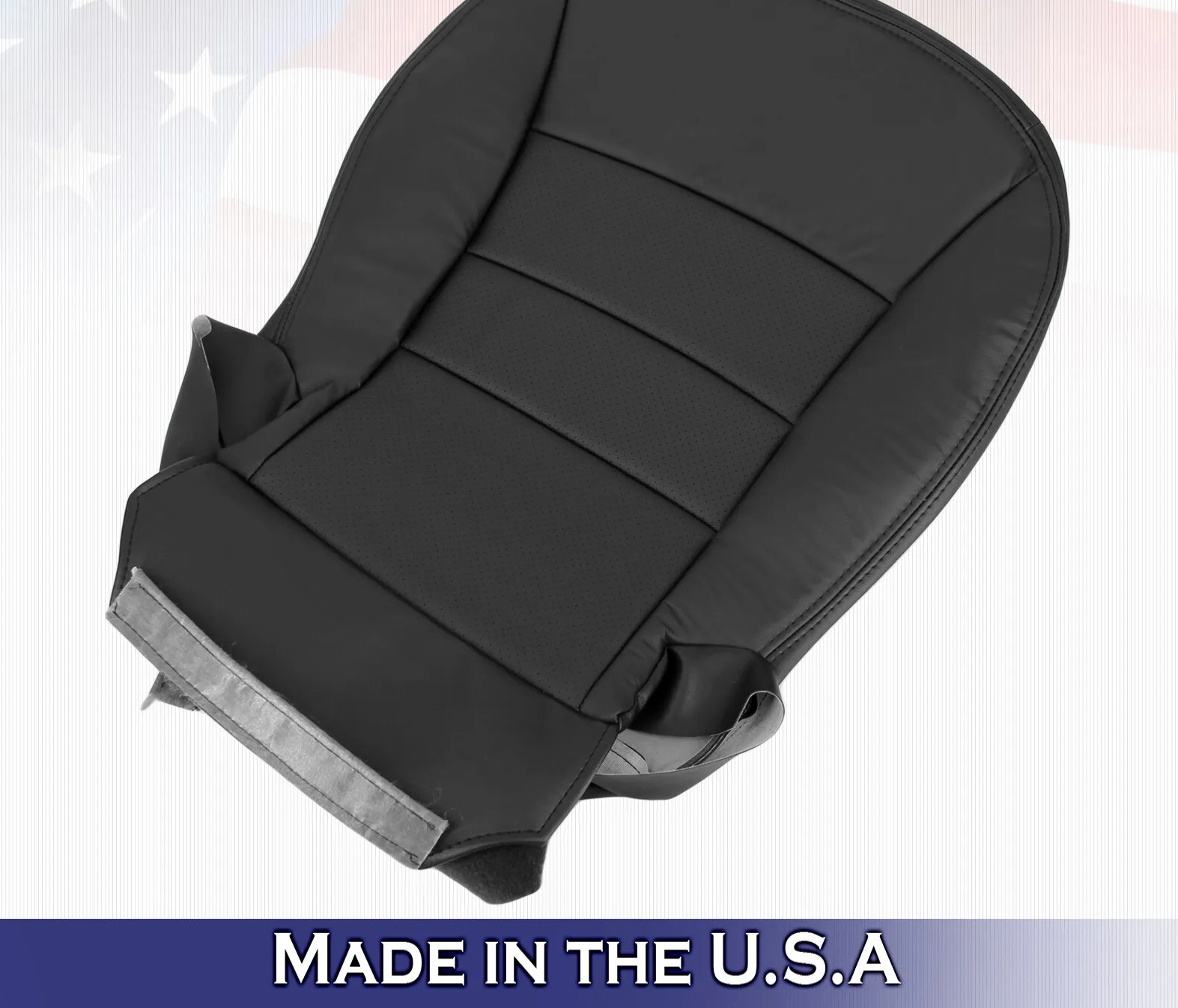 C6 Corvette Driver's Side Seat Cover Bottom Only without heat, 2005-11, Ebony