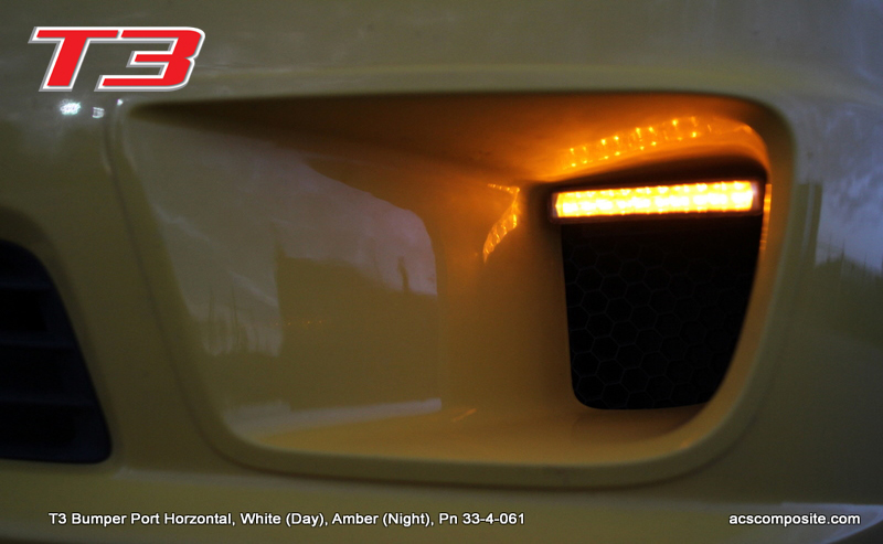 ACS Camaro 2010+ T3 Horizontal LED Bar, White (Day), Amber (Night)