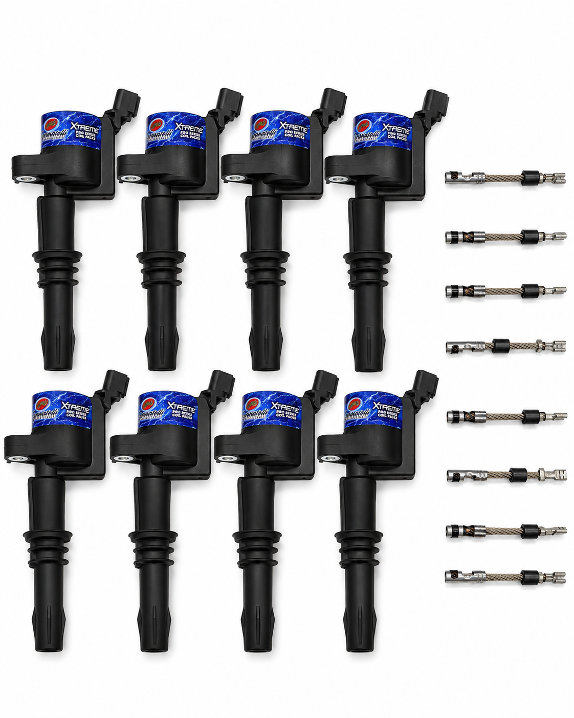 Granatelli 65K Coil Packs & Connector Kit for 2005–2008 Ford 4.6L & - 28-1812SC