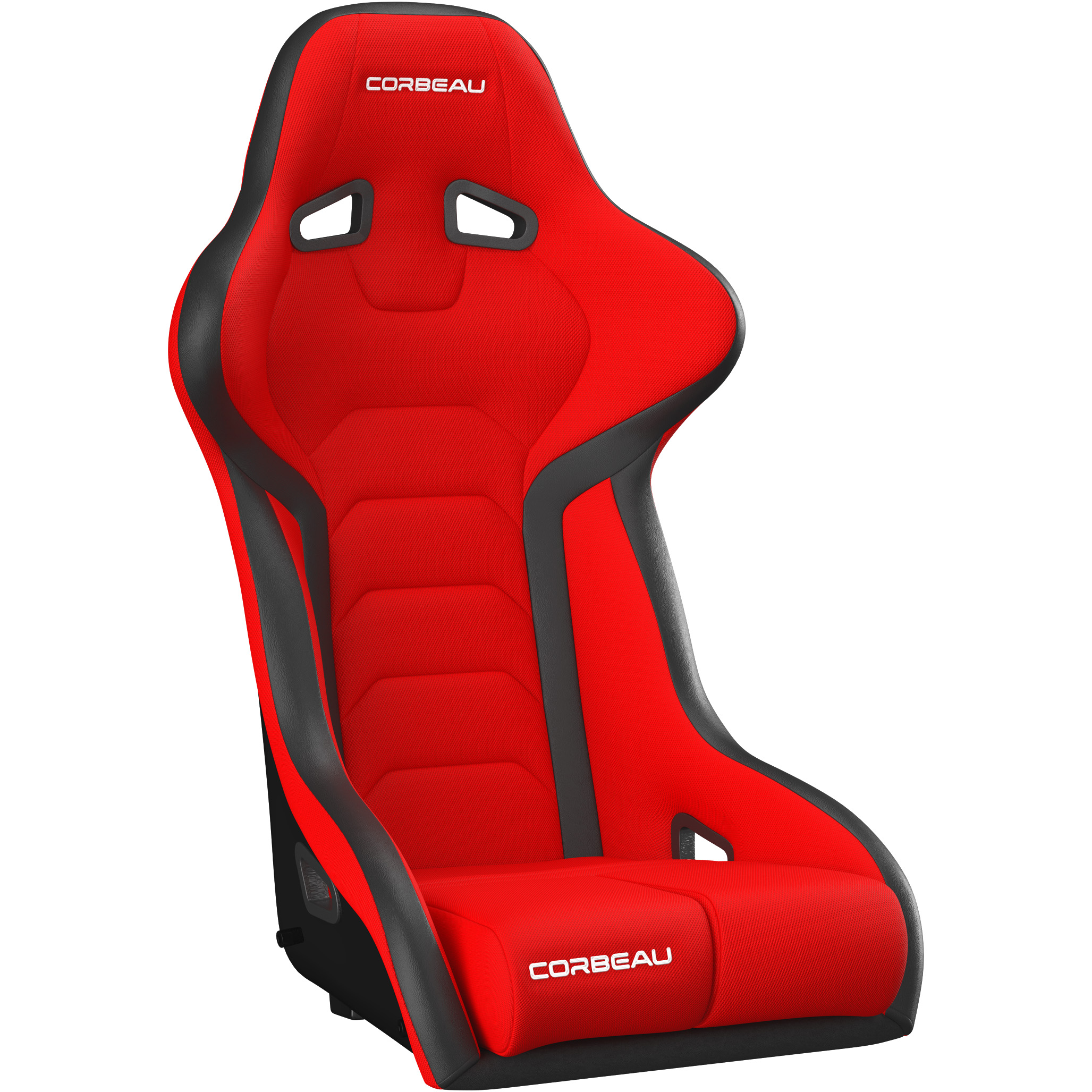 Corbeau FX1  Racing Seat, Black / Red Cloth Pro, 29507P