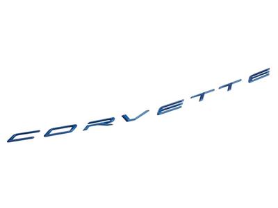2020-2024 C8 Corvette Elkhart Lake Blue Rear Corvette Script Emblem