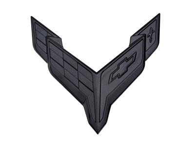 2020-2024 C8 Corvette Front Emblem - Carbon Flash Metallic