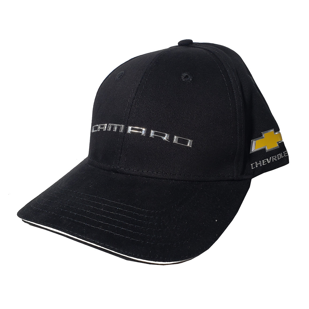 Camaro Liquid Metal Hat : Black