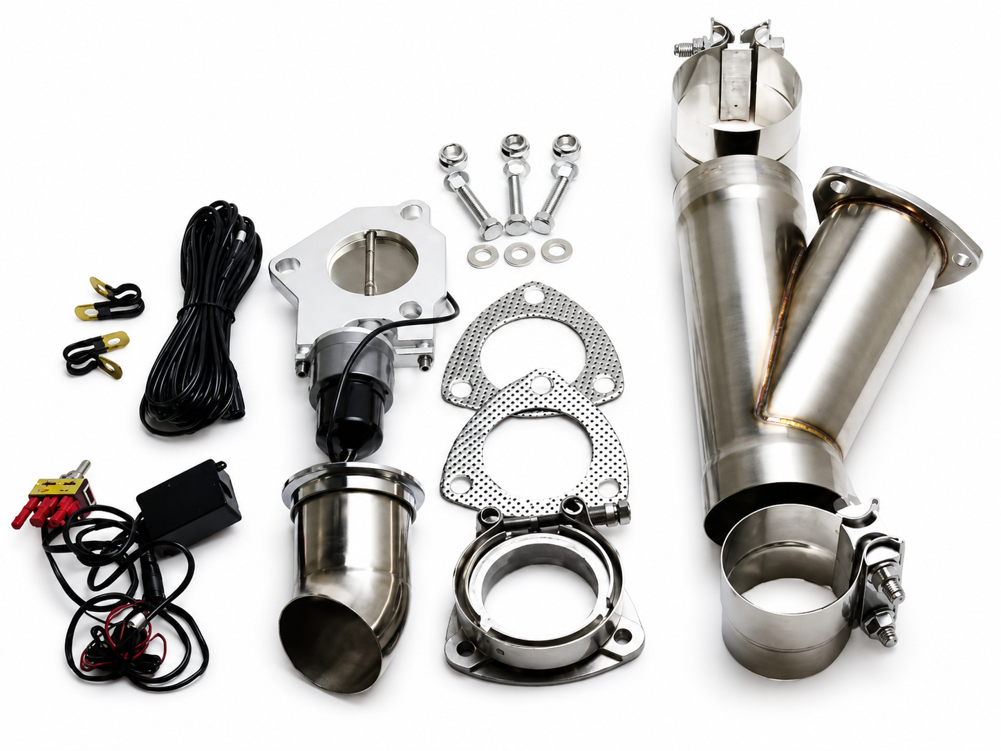 Granatelli Elec Exhaust Cutout Kit 302525 - SS Slip-Fit : 2.50" inches - 302525