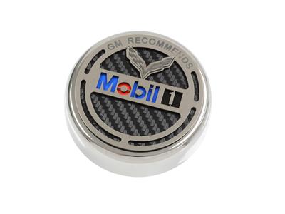 C7 Corvette 14-19 Mobil 1 / Stainless Steel & Carbon Fiber Engine Oil Cap Cover