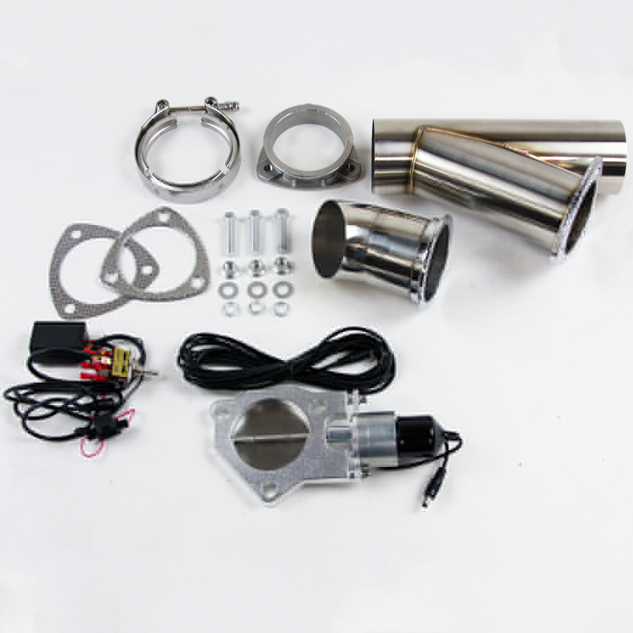 Universal  All 3.0" (76 mm) Electronic Exhaust Cutout System - Stainless Steel