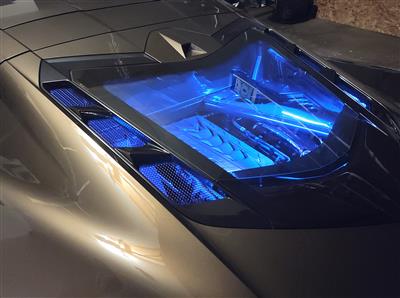 2020-2024 C8 Corvette LED RGB Engine Bay Lighting Kit - Key Fob