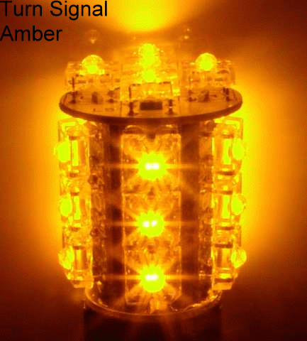 3157 or 7443 LED Combination Amber and White Switchback LED Tower Bulb Corvette