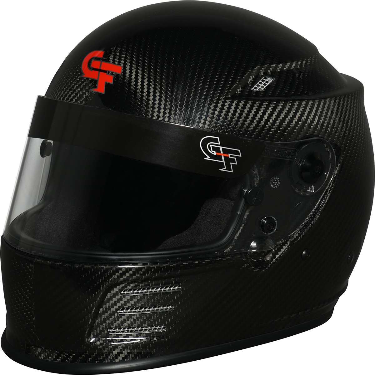 G-Force Racing Gear Helmet, REVO CARBON FULL FACE XLG BK SA15