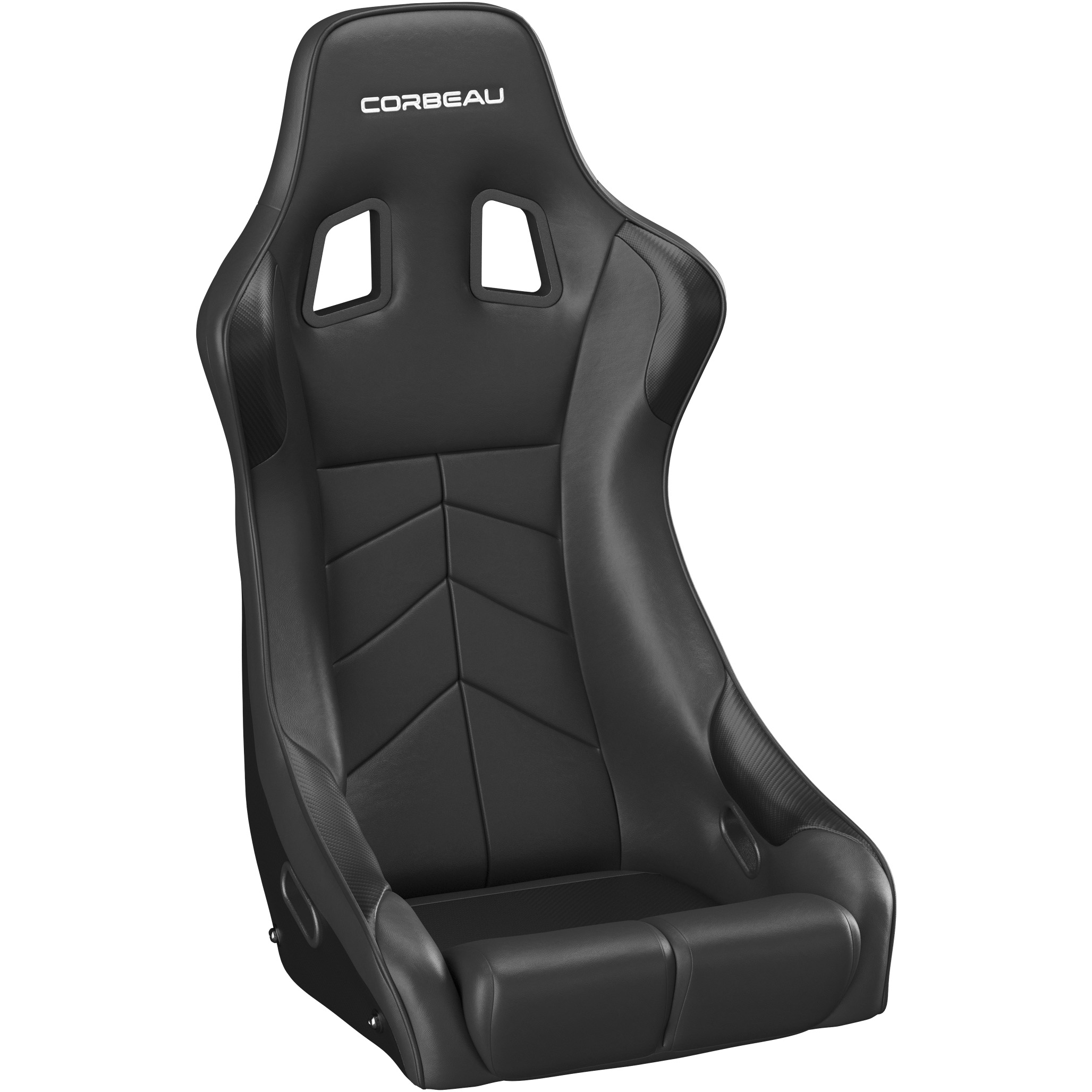 Corbeau DFX Racing Seat, Black Vinyl, 34902