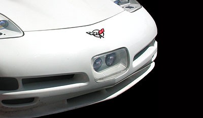 C5 Corvette 1997-2004  Front Bumper Auxiliary Lighting System, License Opening