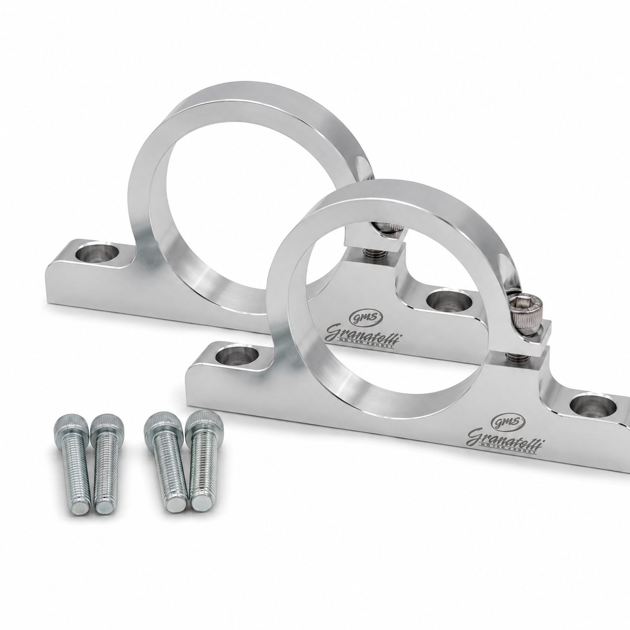 Granatelli 1.75" (44mm) Aluminum Fuel Filter Mounting Bracket - Cle - 383544C