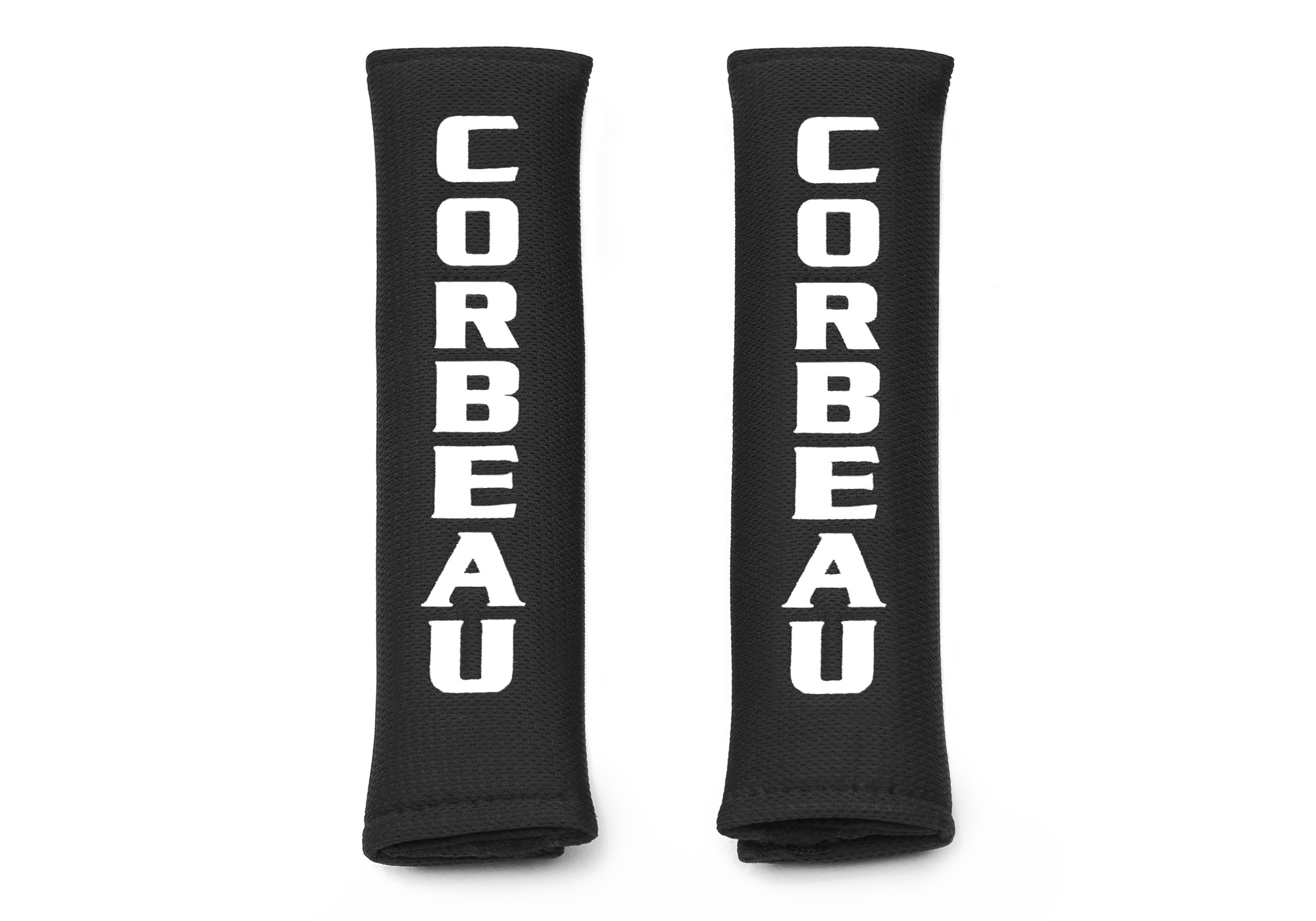 Corbeau Racing Harness Pads, Pair of 2" Black Pads, 40401
