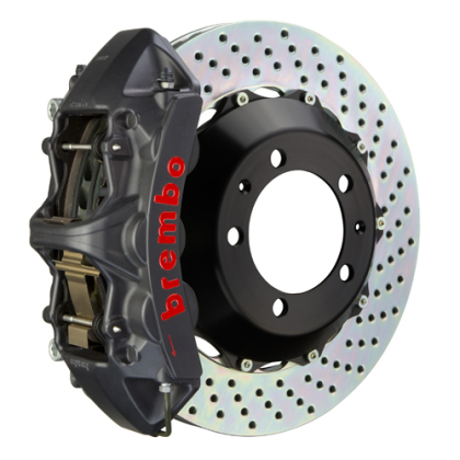 Brembo 20+ Corvette C8/C8 Z51 Rear GTS BBK 6 Piston Cast 380x32 2pc Rotor Drille