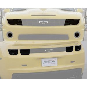 GT Styling 10-13 Camaro 8-Piece Headlight, Fog/Driving Light & Taillight Covers - Smoke