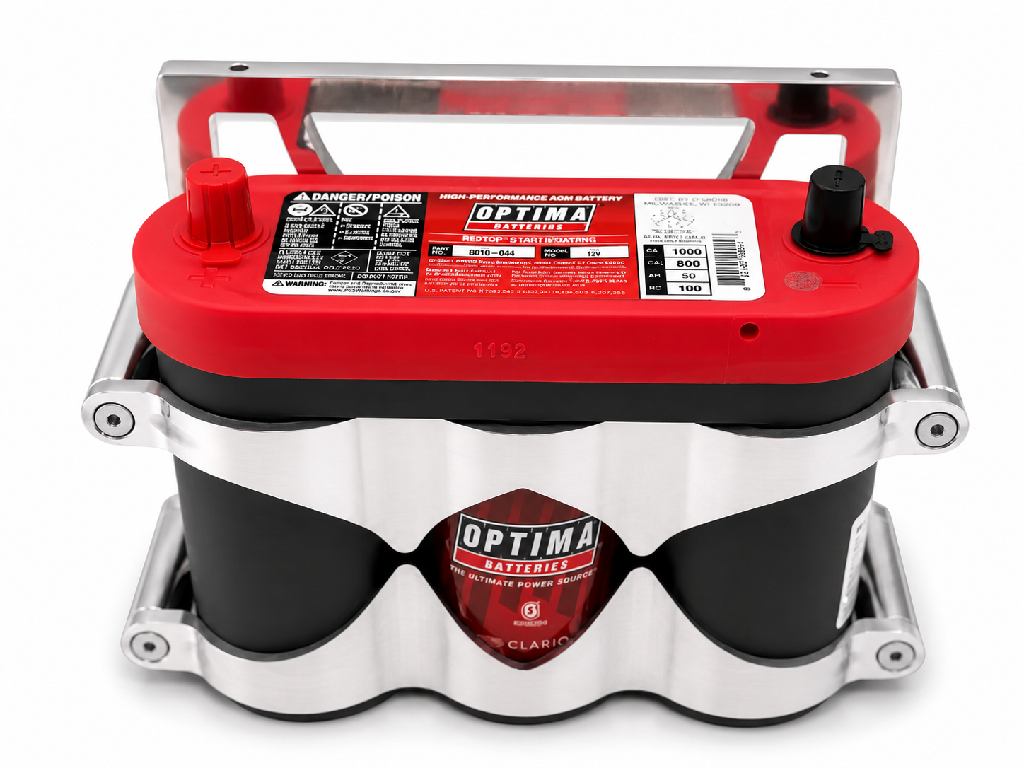 Granatelli 6 Volt OPTIMA Battery Tray - Billet - 452200