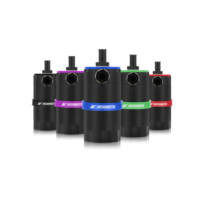 Mishimoto Baffled Oil Catch Can, Black