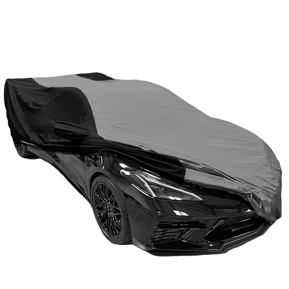 Corvette Ultraguard Plus Car Cover, Indoor/Outdoor Protection, Gray/Black, C8 St
