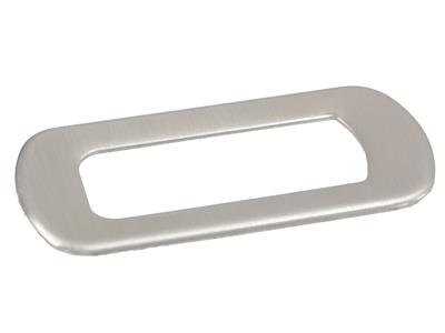 C6 Corvette Passenger Door Window Button Trim, Brushed Aluminum