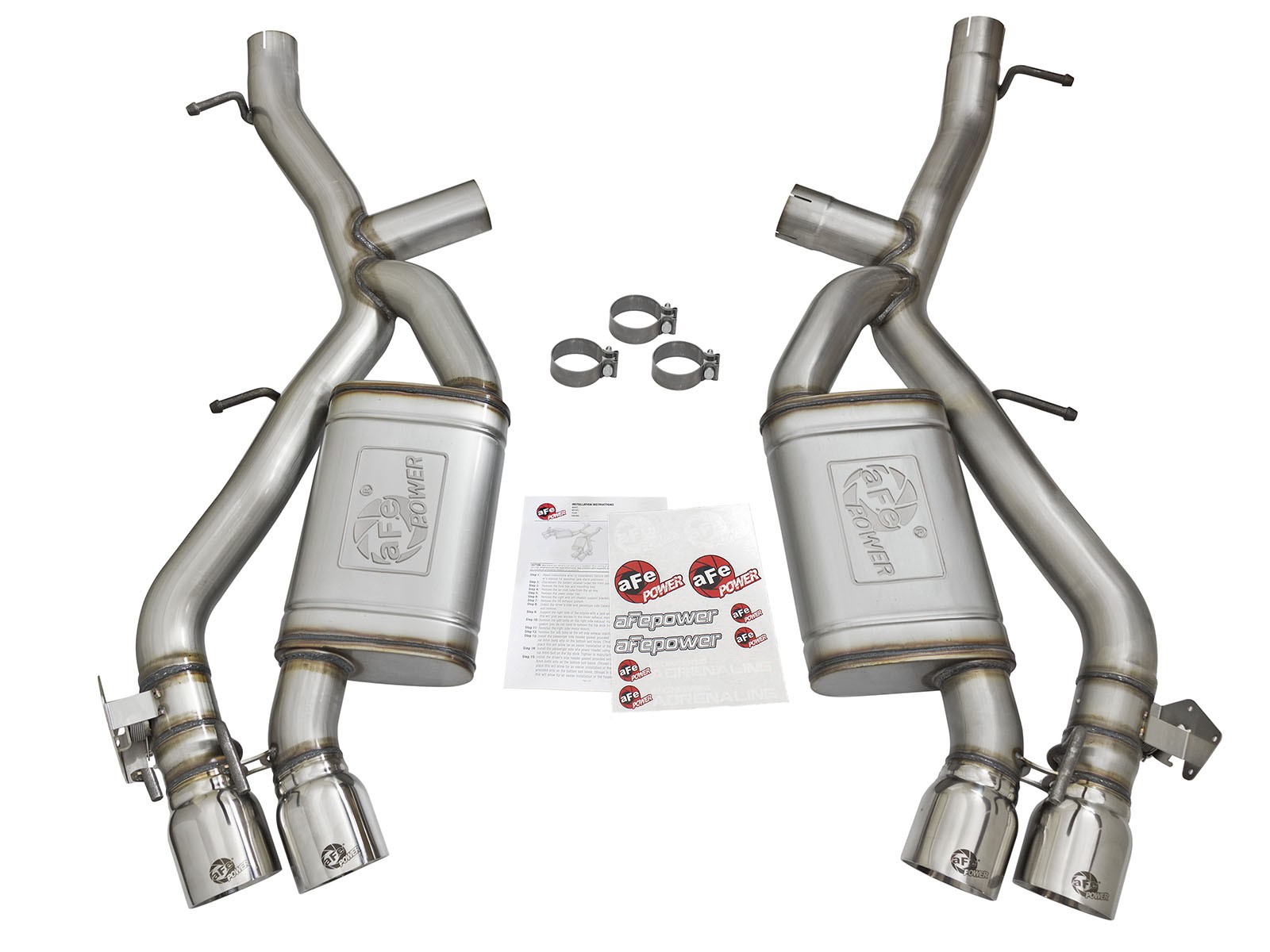 Camaro SS 16-17 V8-6.2L aFe POWER MACH Force-Xp 3" 304 Stainless Steel Axle-Back Exhaust System