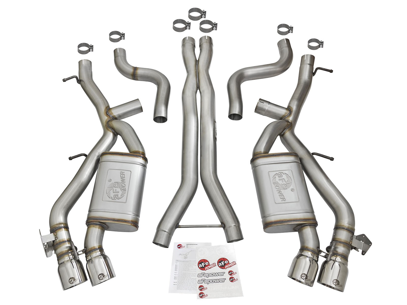 Camaro SS 16-17 V8-6.2L MACH Force-Xp 3" 304 Stainless Steel Cat-Back Exhaust System NPP