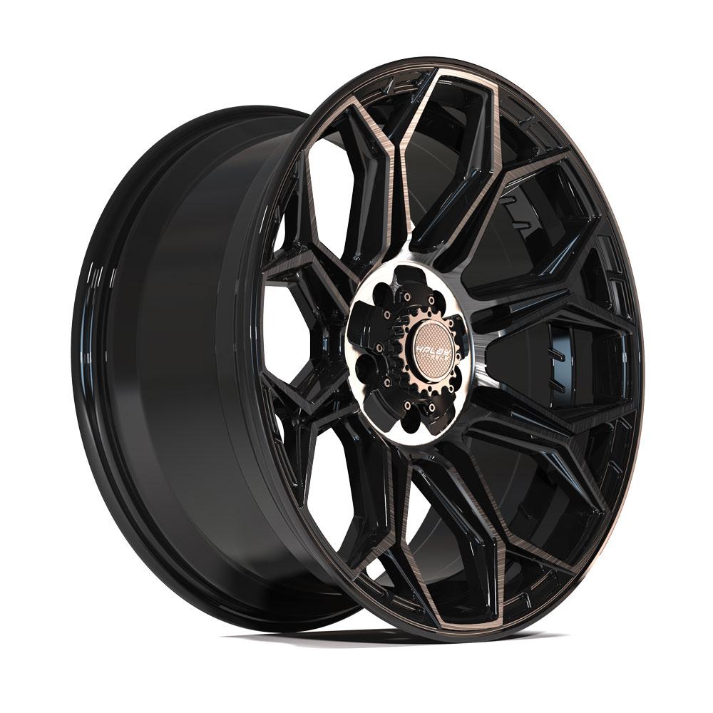 4PLAY Gen3 4P83 20x9 5x5" & 5x5.5" +0et in Brushed Black