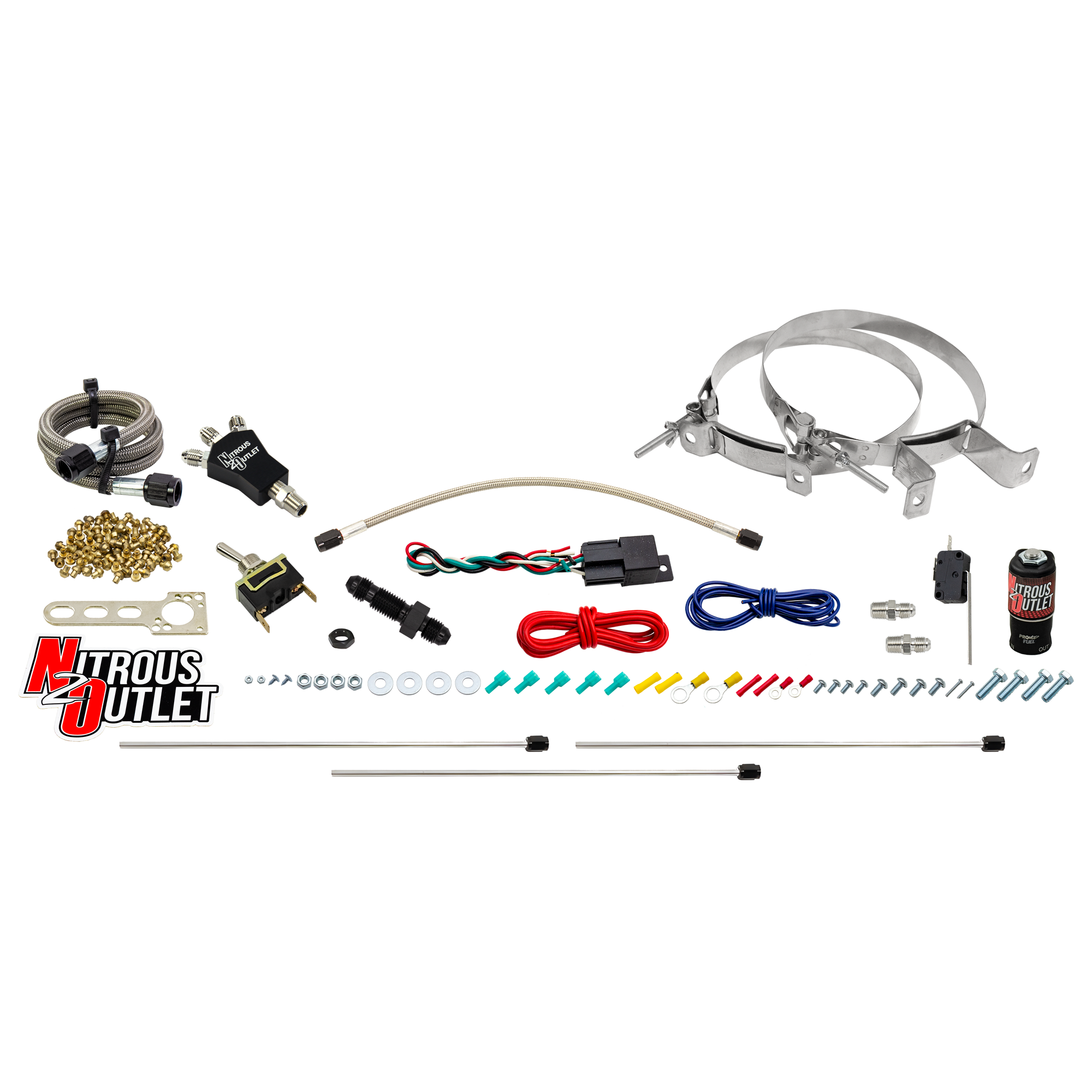 Nitrous Outlet Powersports Dry Triple Discharge Hard-Line System (30,45,60,75,90