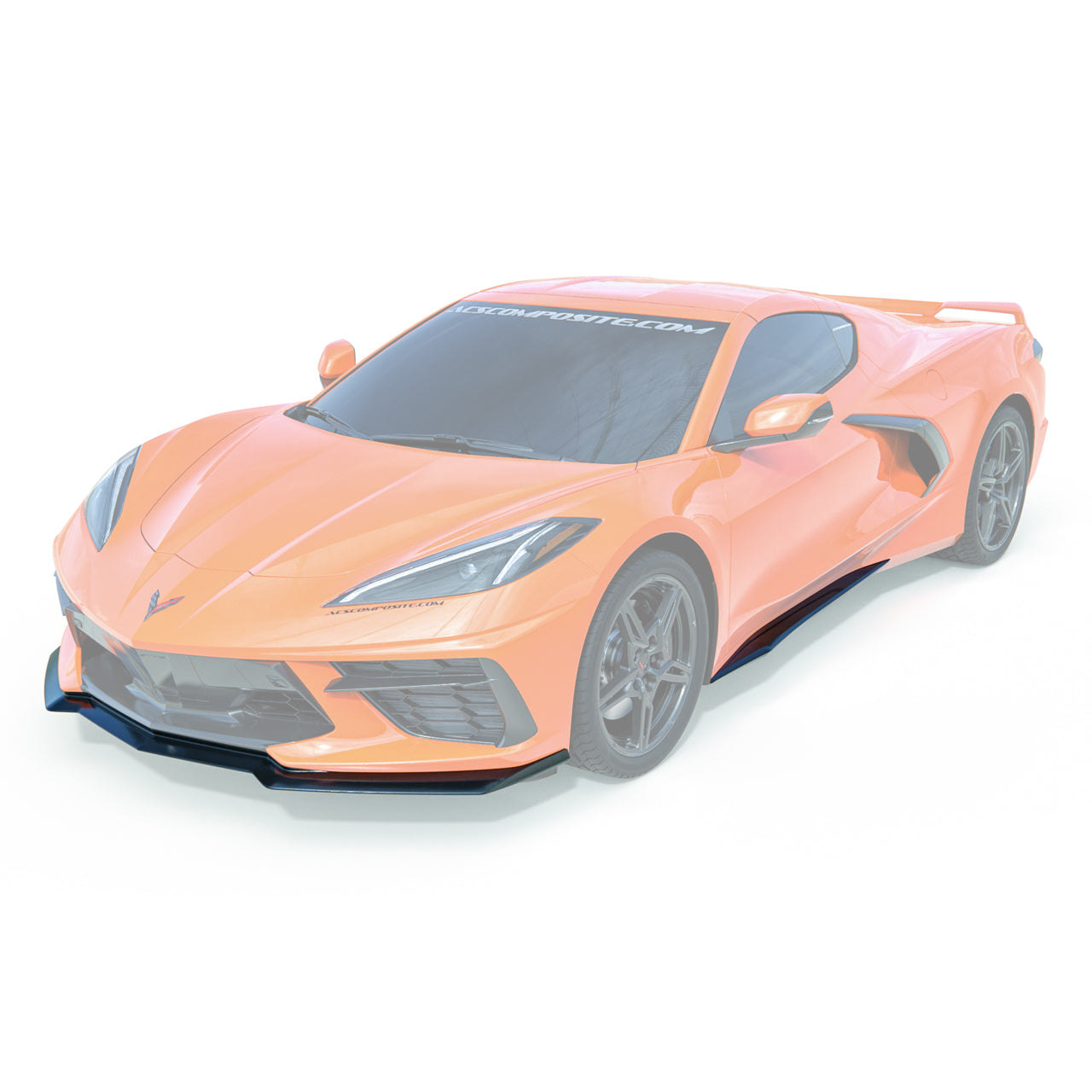 2020+ C8 Corvette Stingray Aero Package - 1VM Splitter Z06 style Rockers No Tray